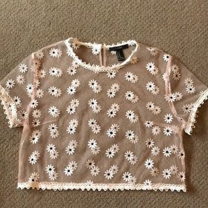 Forever 21 Daisy Crop Top